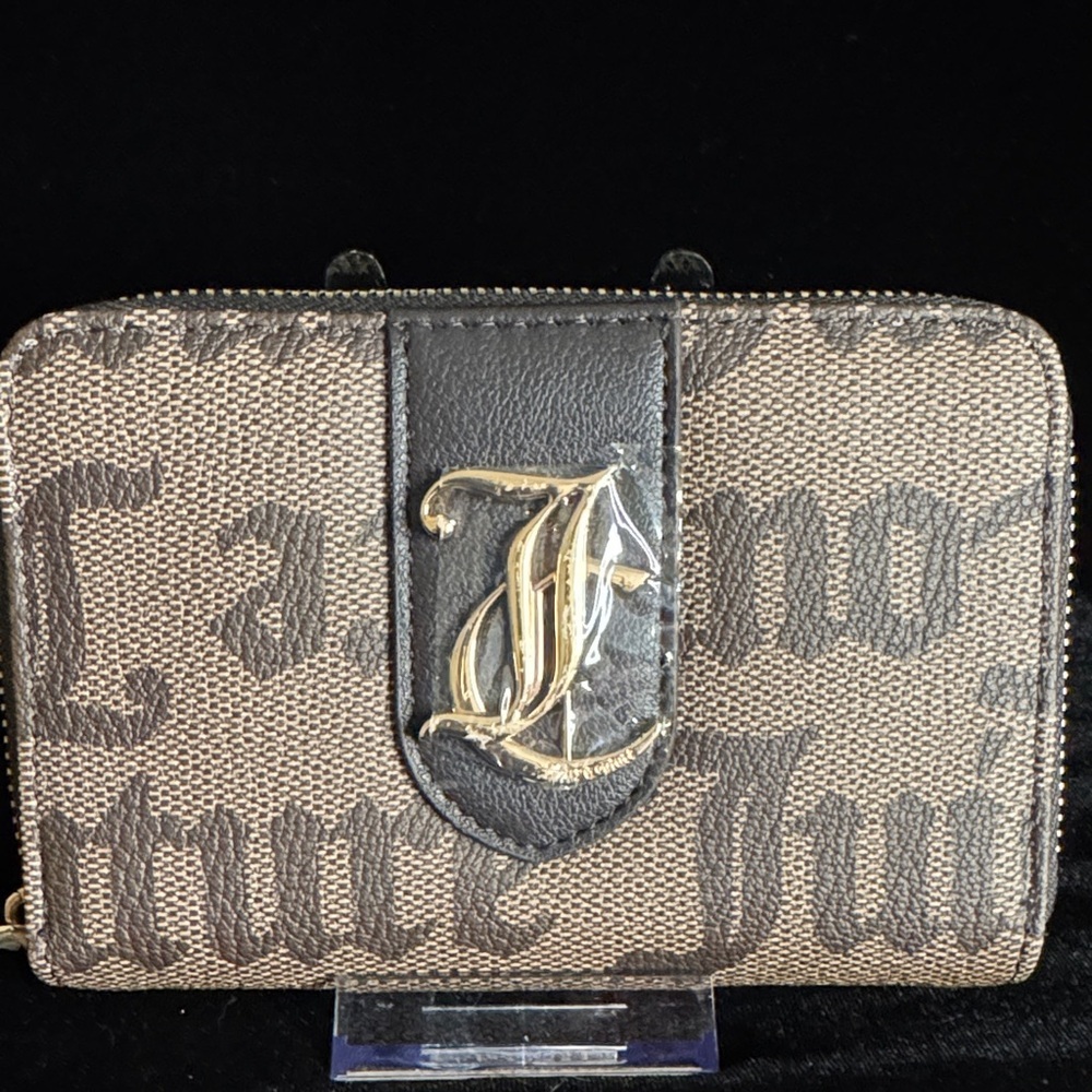 Juicy Couture Brown and Black Monogram Wallet